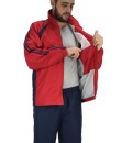 Conjunto Agasalho Masculino Tactel Forrado Esportivo Vermelho